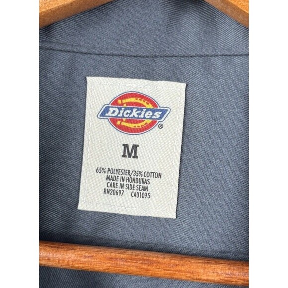 Dickies Men's Gray Work Shirt, NWT Cotton Blend Long-Sleeve Original Fit, Medium - Picture 2 of 5
